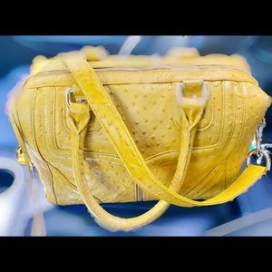 Rebecca Minkoff ostrich print MAB Satchel